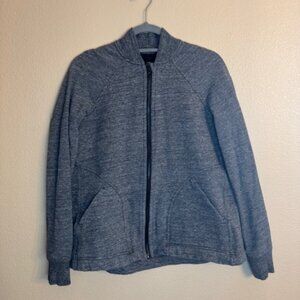 Lululemon Zip Heather Grey / Charcoal Bomber style Sweater Size 6 8 EUC